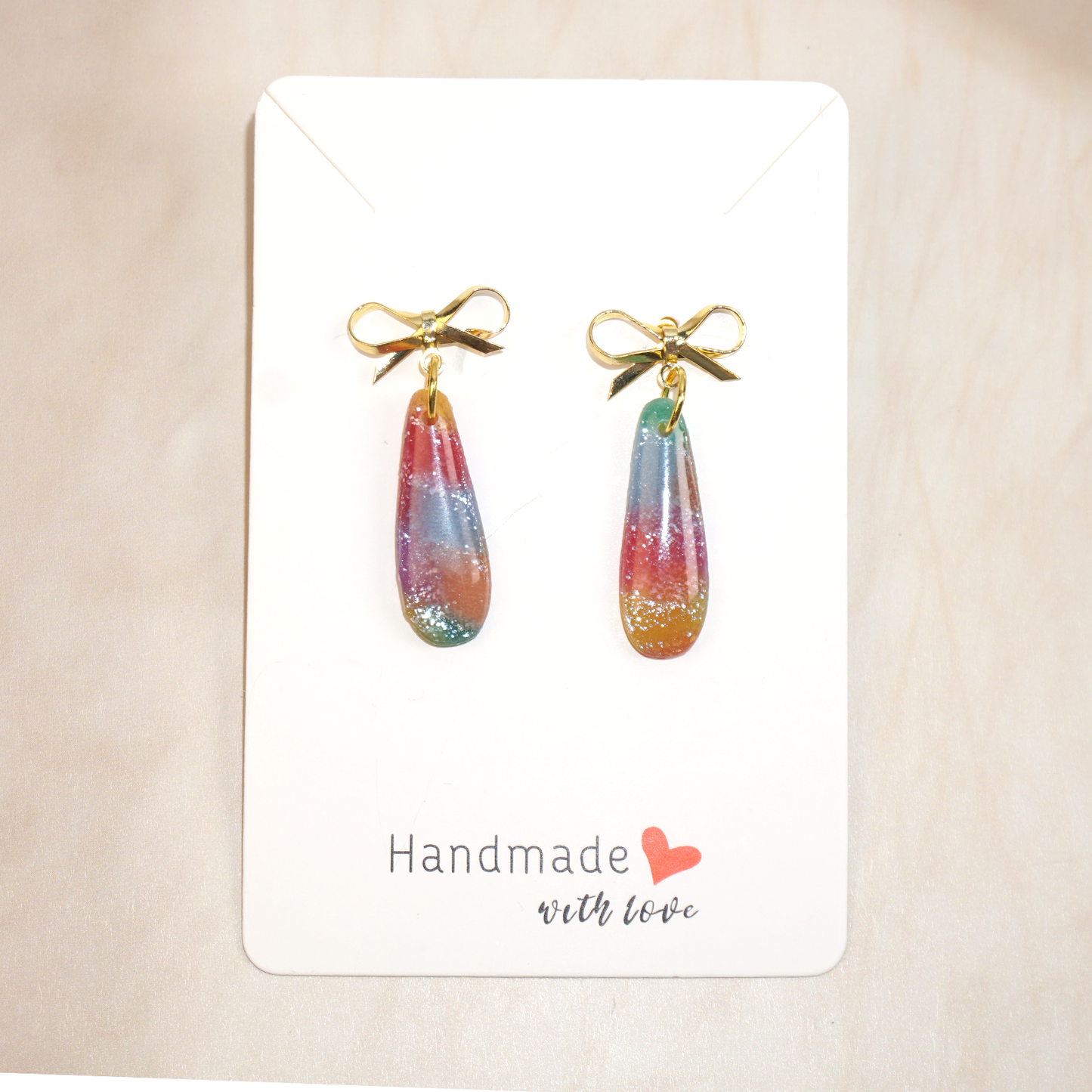 Blessyoart Polymer Clay Earrings,Handmade DIY Clay Jewelry for Women
