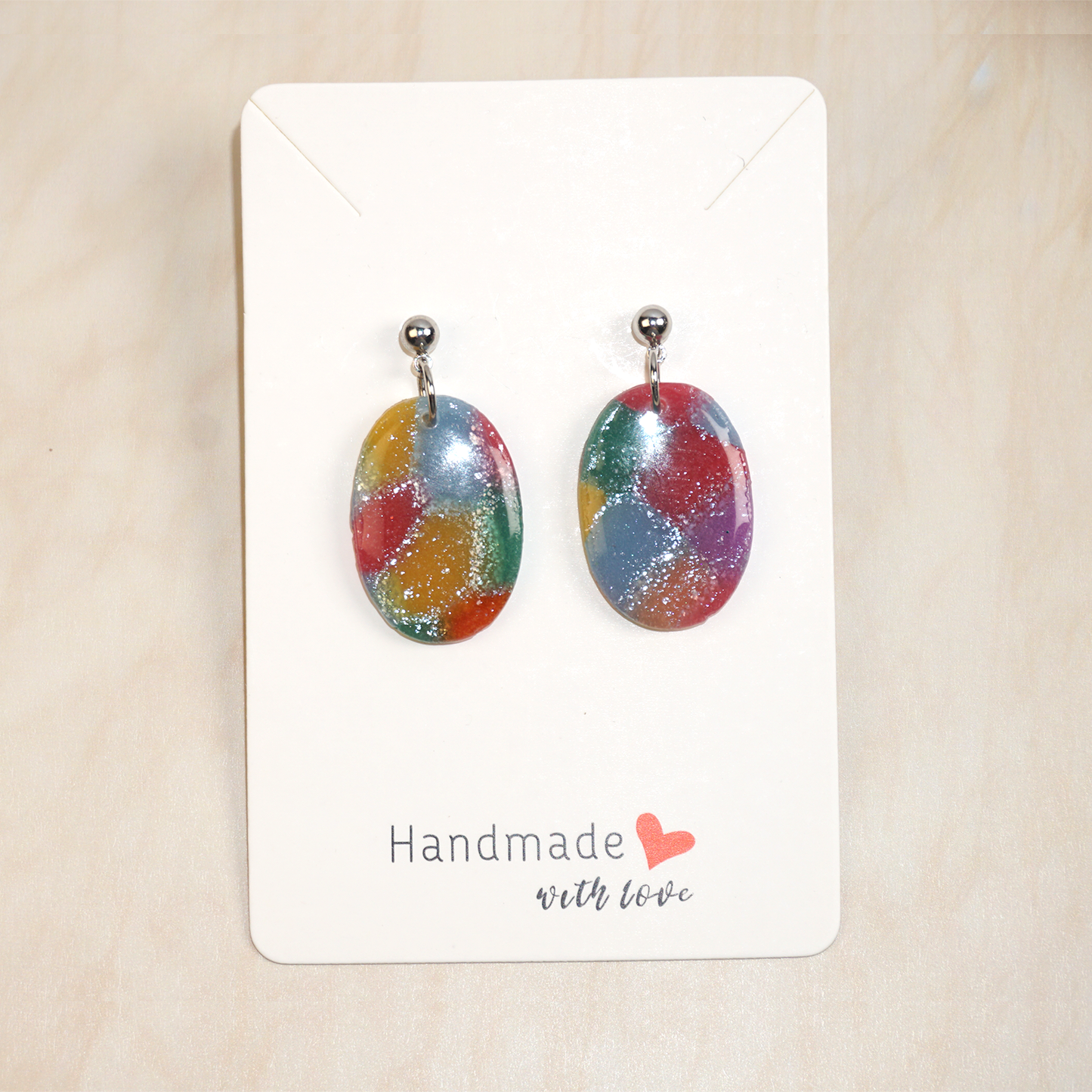 Blessyoart Polymer Clay Earrings,Handmade DIY Clay Jewelry for Women