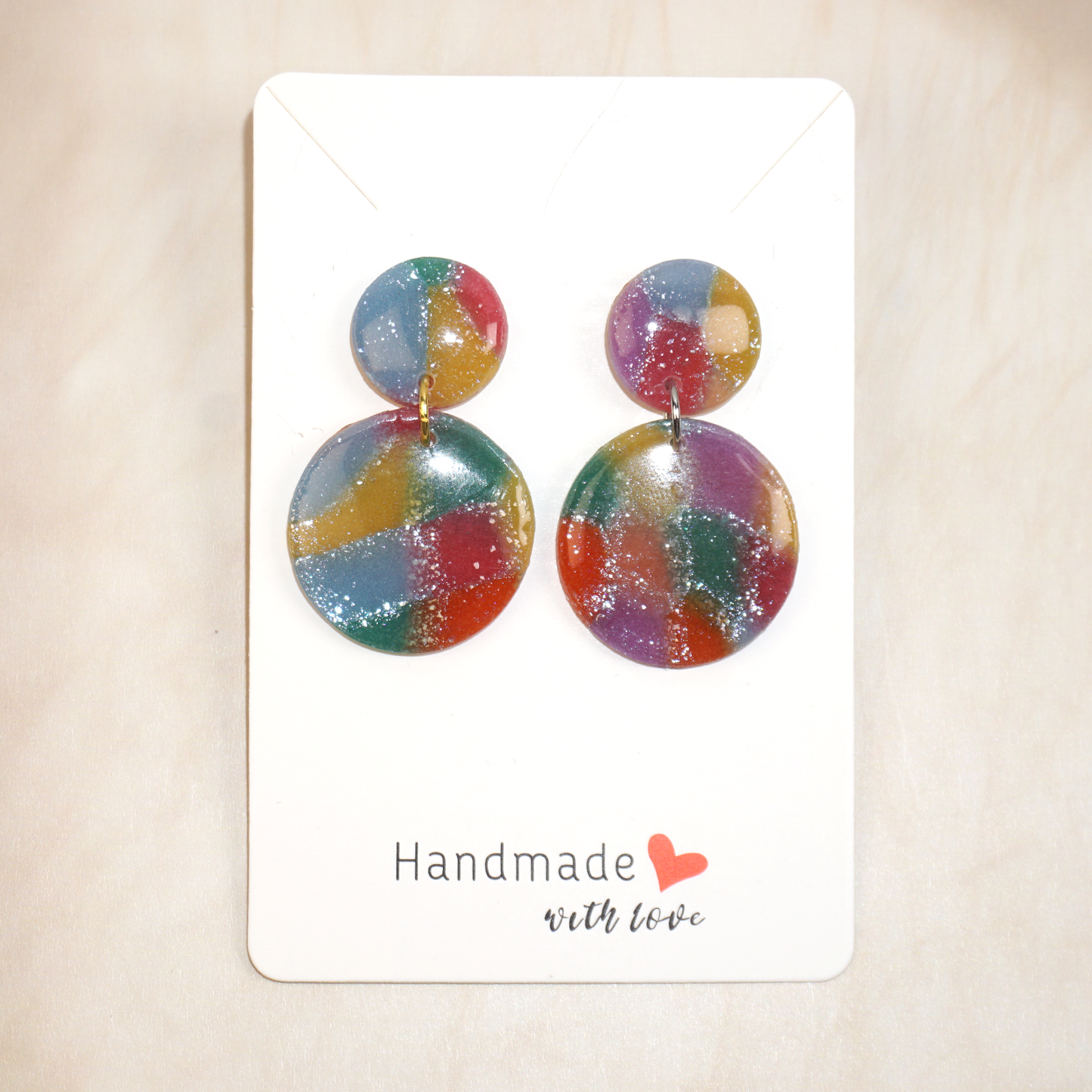 Blessyoart Polymer Clay Earrings,Handmade DIY Clay Jewelry for Women