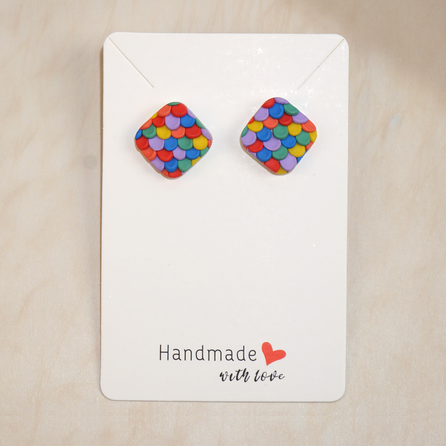 Blessyoart Polymer Clay Earrings,Handmade DIY Clay Jewelry for Women