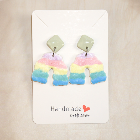 Blessyoart Polymer Clay Earrings,Handmade DIY Clay Jewelry for Women