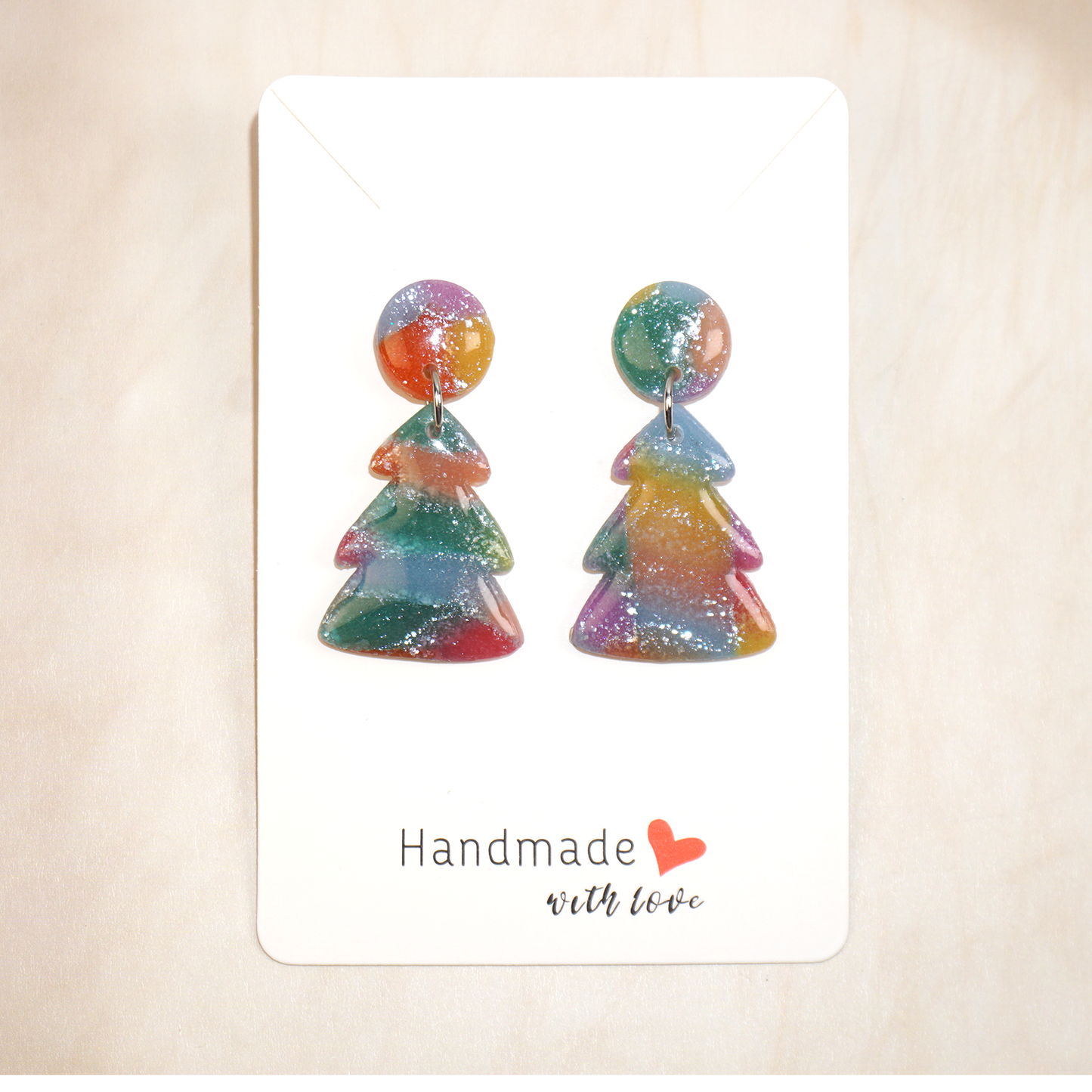 Blessyoart Polymer Clay Earrings,Handmade DIY Clay Jewelry for Women