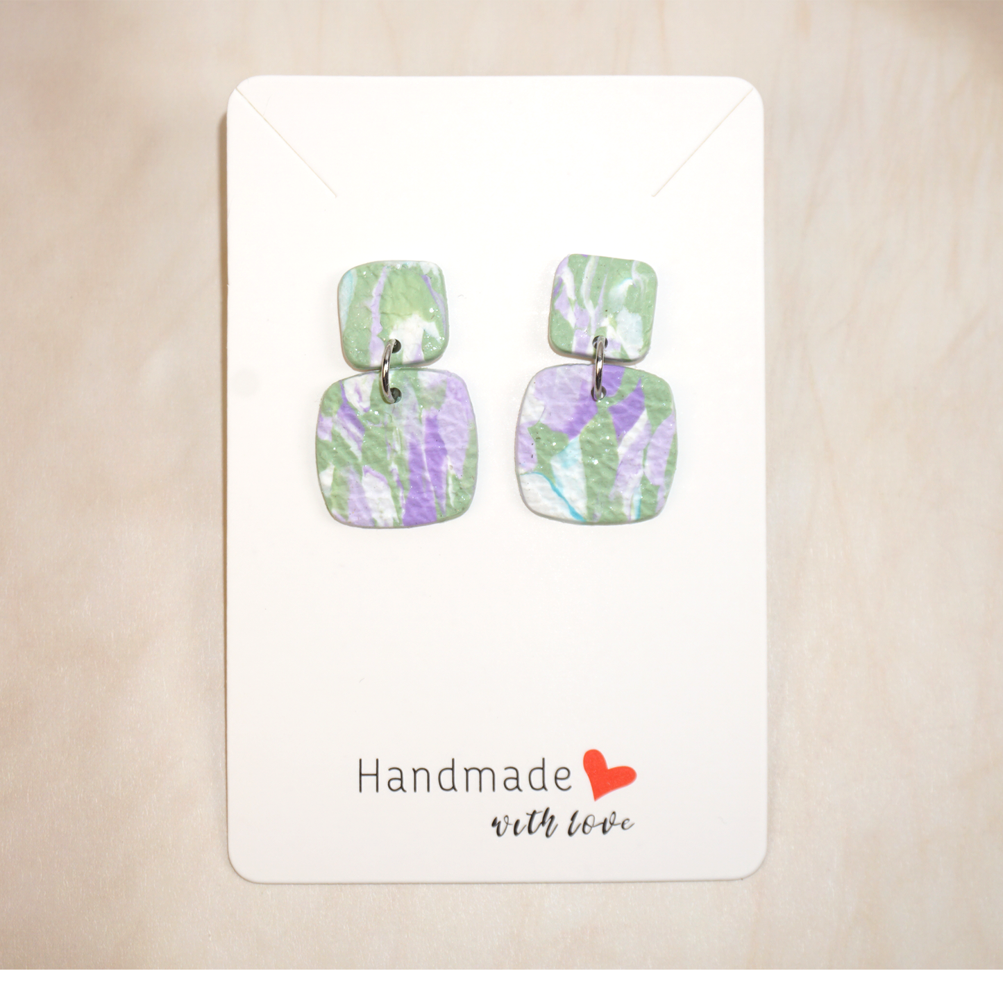 Blessyoart Polymer Clay Earrings,Handmade DIY Clay Jewelry for Women