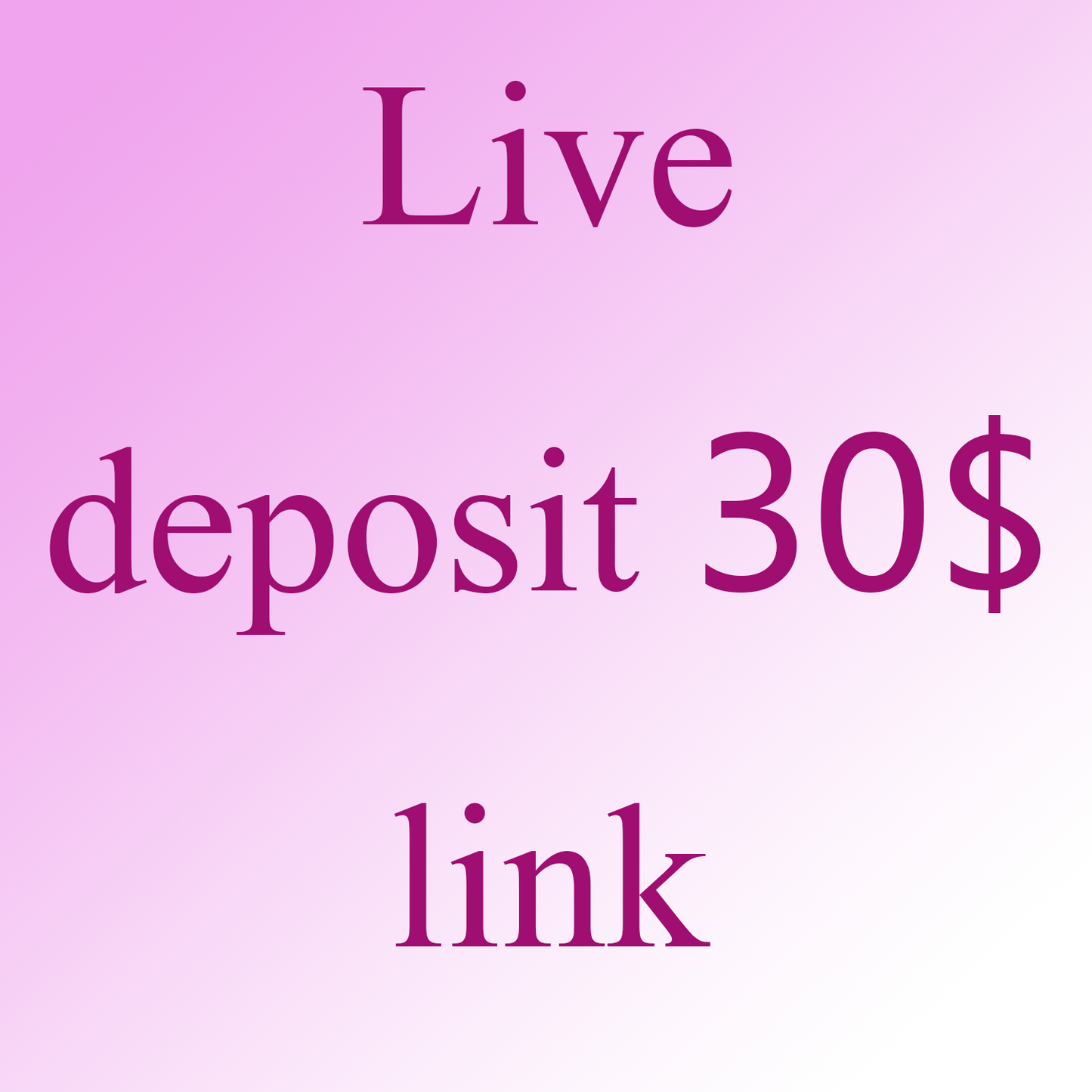 【Live deposit 30$ link】Pls pay deposit to open basket,then claim
